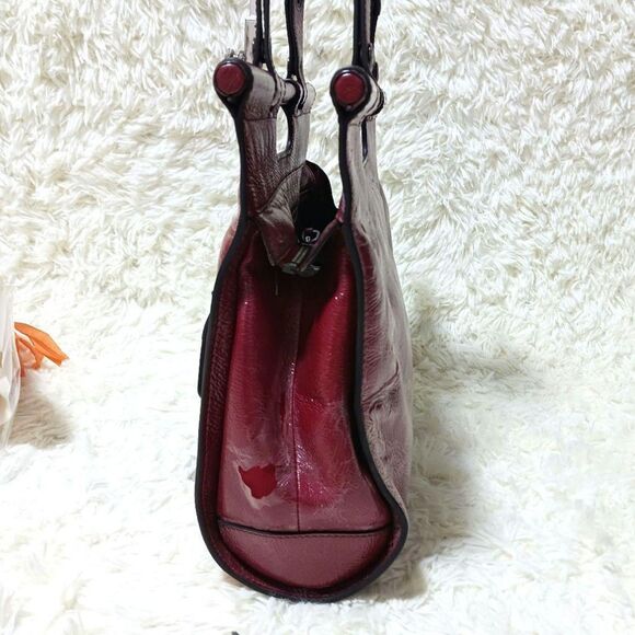 Loewe Lollipop Red Patent Leather Multi-use Shoulder Satchel Bag w/ Papers, VTG - Picture 4 of 14